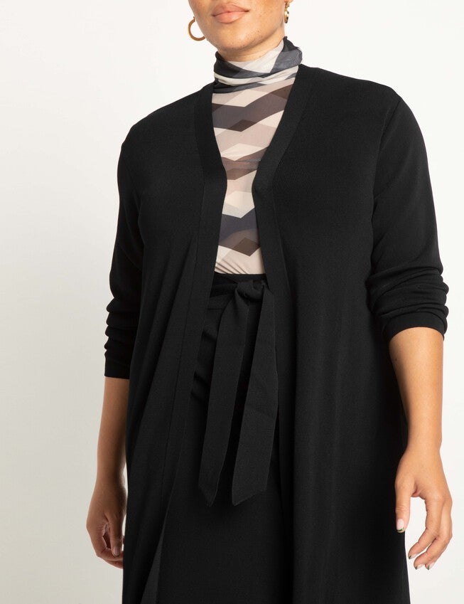 Throw On Duster, Totally Black / Black, alternate image number 1