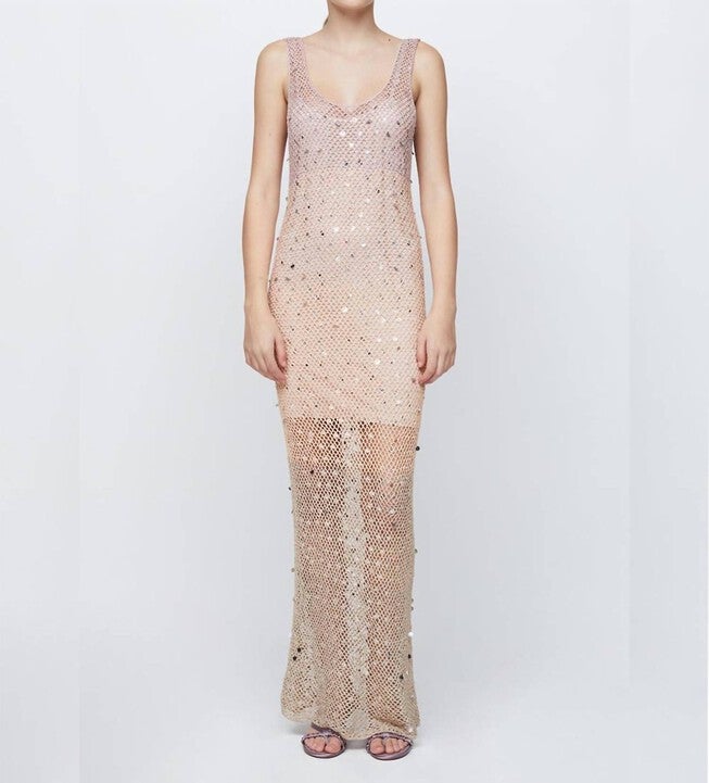 SIREN MIDI DRESS IN MULTI, Multi / Beige, hi-res image number null