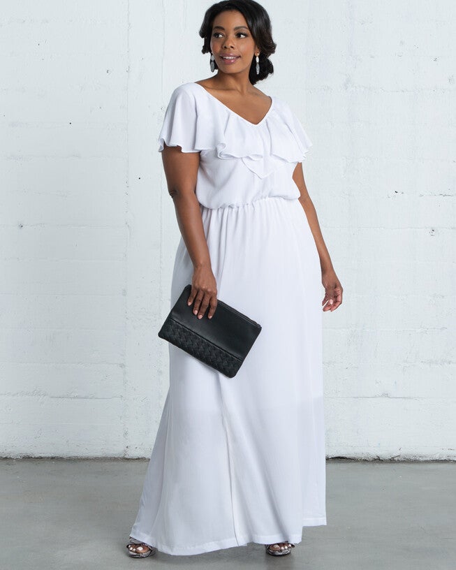Willow Maxi Dress, PORCELAIN / Ivory, alternate image number 3
