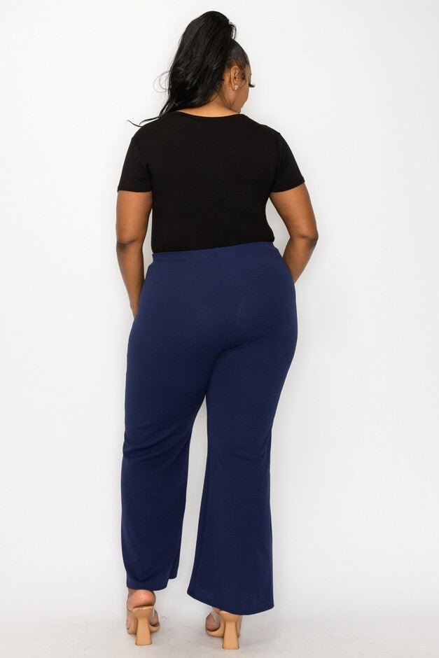 BLAKE PINTUCK PANTS, Navy / Navy, alternate image number 2