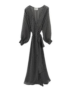 The Polka Dot Wrap Dress - Black & White