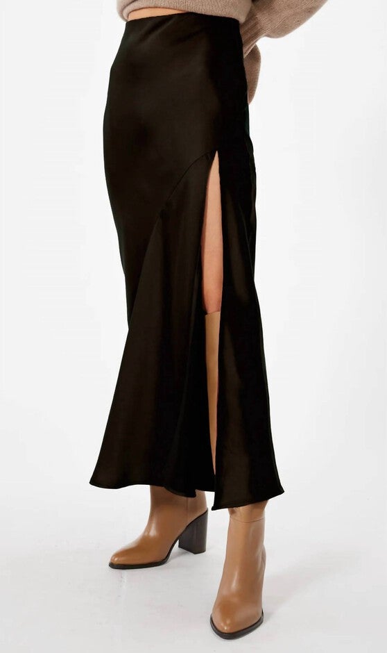 MANHATTAN SKIRT IN BLACK, Black / Black, hi-res image number 0