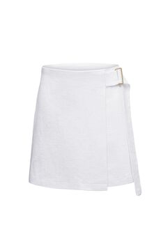 Linen Canvas Wrap Skirt
