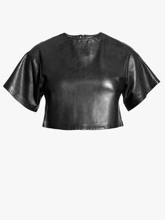 BECK UPCYCLED LEATHER TEE