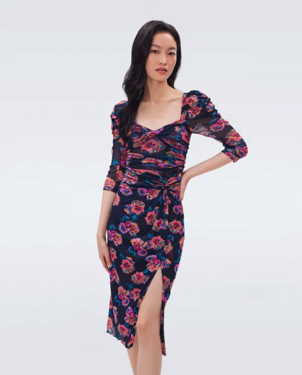 dahlia mesh dress Dahlia Ditsy Ankle Gown