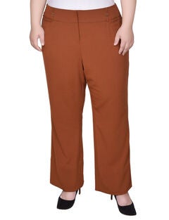 Wide Waist Stretch Pants