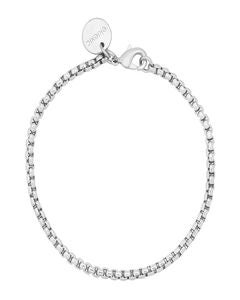 Thin Luciana Bracelet 6.5" Silver