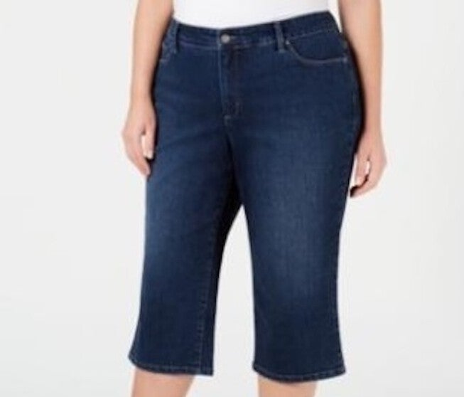 Charter Club Women's Skimmer Jeans Blue 18W, Blue / Navy, hi-res image number 0