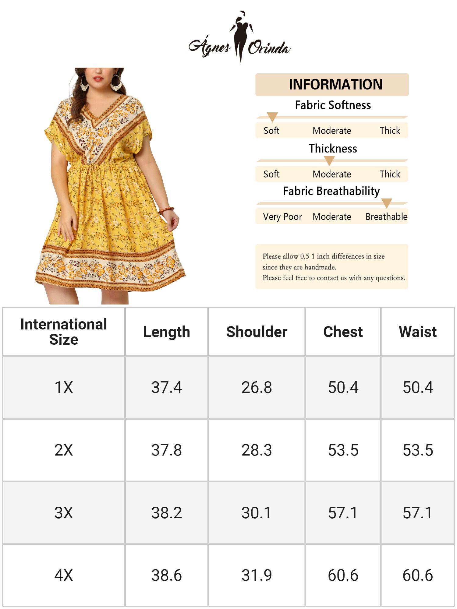 Boho Summer V Neck Drawstring Waist Short Sleeve Floral Print Dress, Yellow / Yellow, alternate image number 1