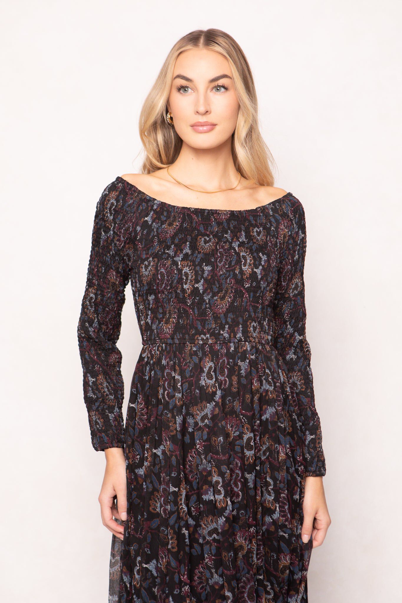 Mason Dress, Enchanted Floral / Black, alternate image number 2