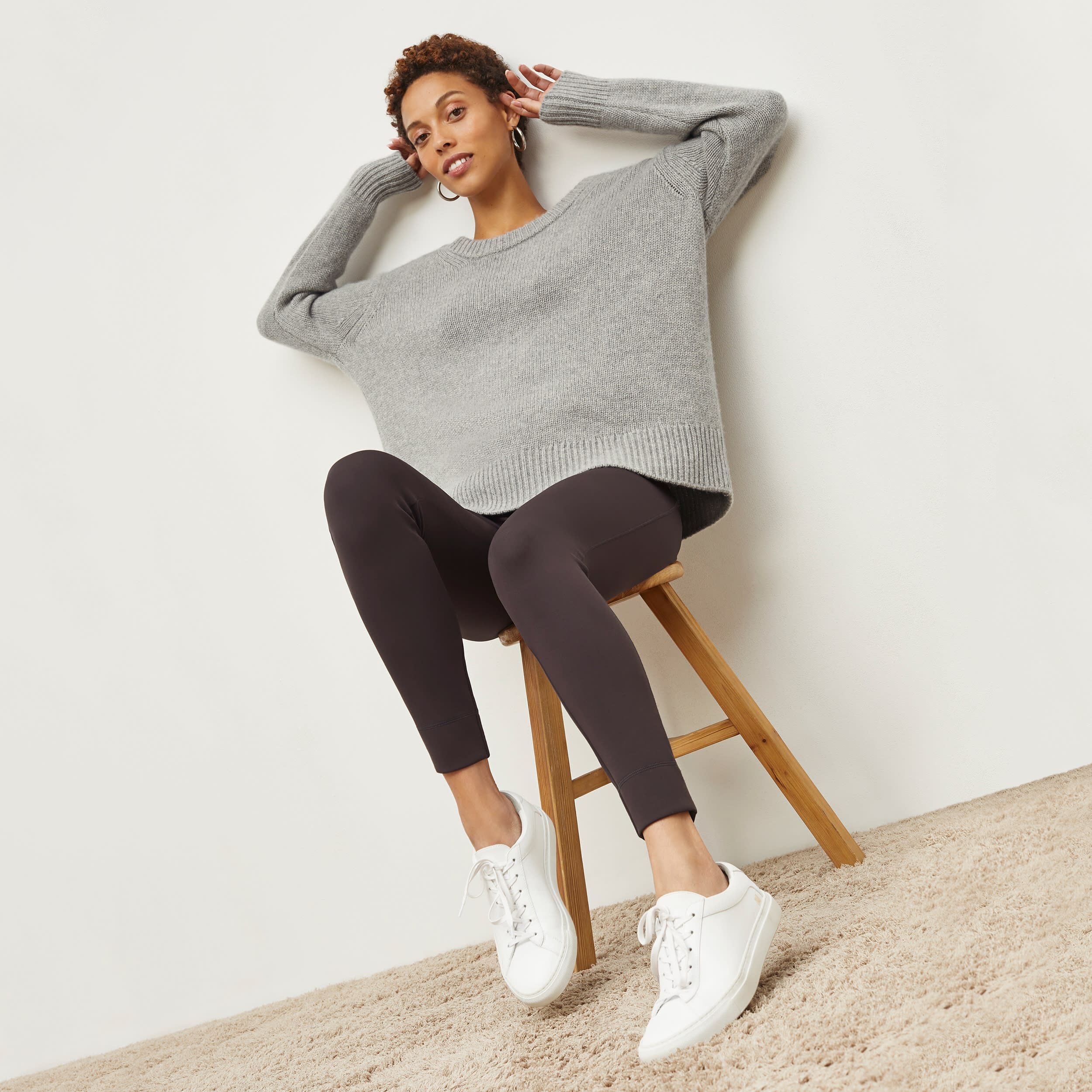 Harrington Legging - Light Scuba, Haze / Brown, alternate image number 5