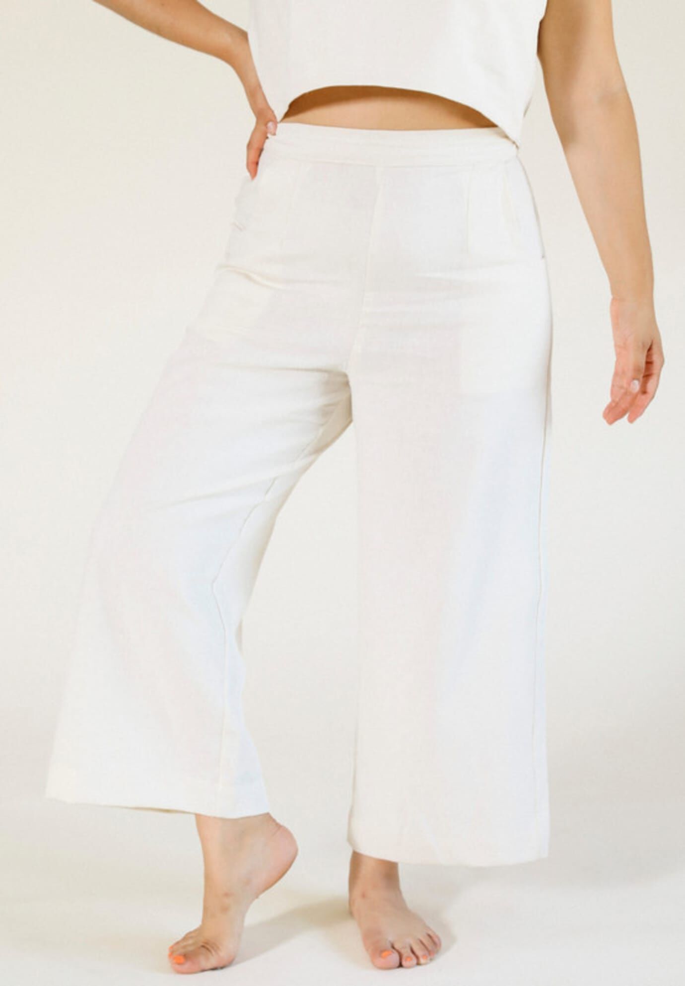 Nin Linen Pant, Ivory / Ivory, hi-res image number 0