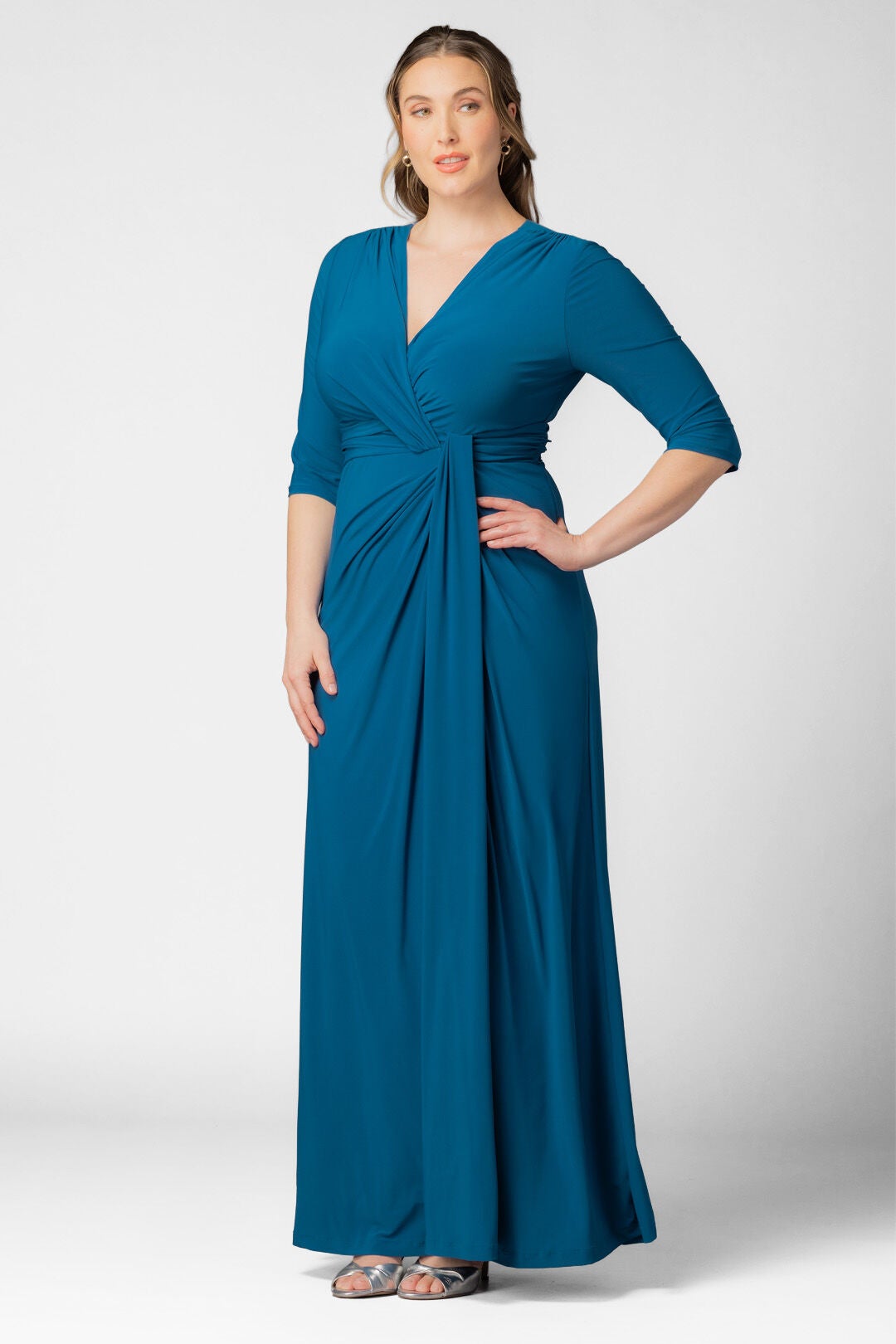 Evening Romance Gown, Aegean Blue / Teal, alternate image number 2