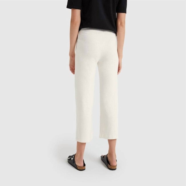 Wide Leg Lounge Sweatpants in Natural, , alternate image number null