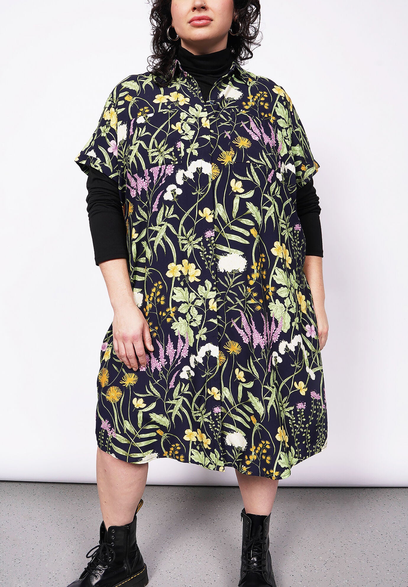 The Empower Shirt Dress, MEADOW NAVYMULTI / Navy, hi-res image number 0