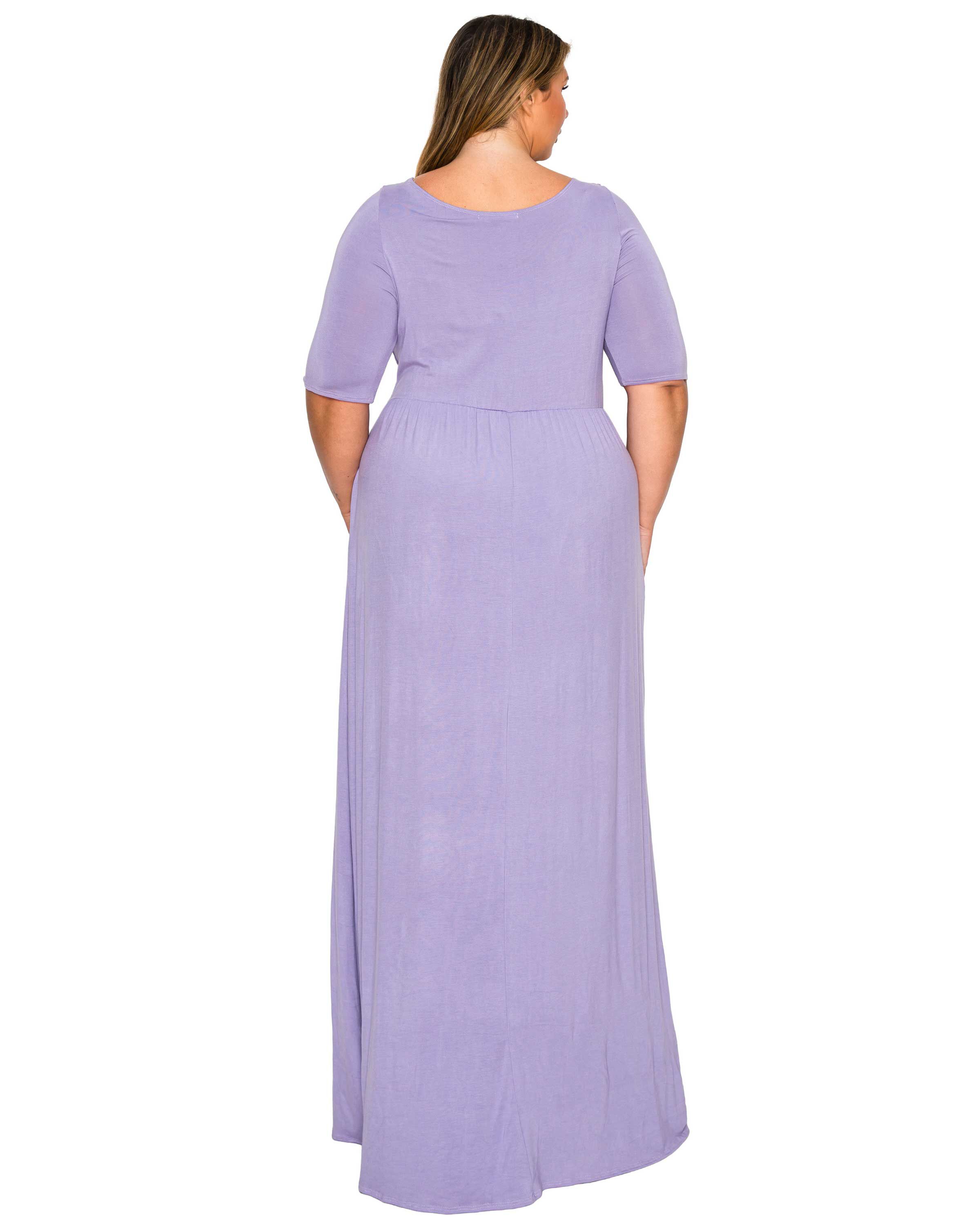Eva Pocket Maxi Dress, Lavender / Lilac, alternate image number 2