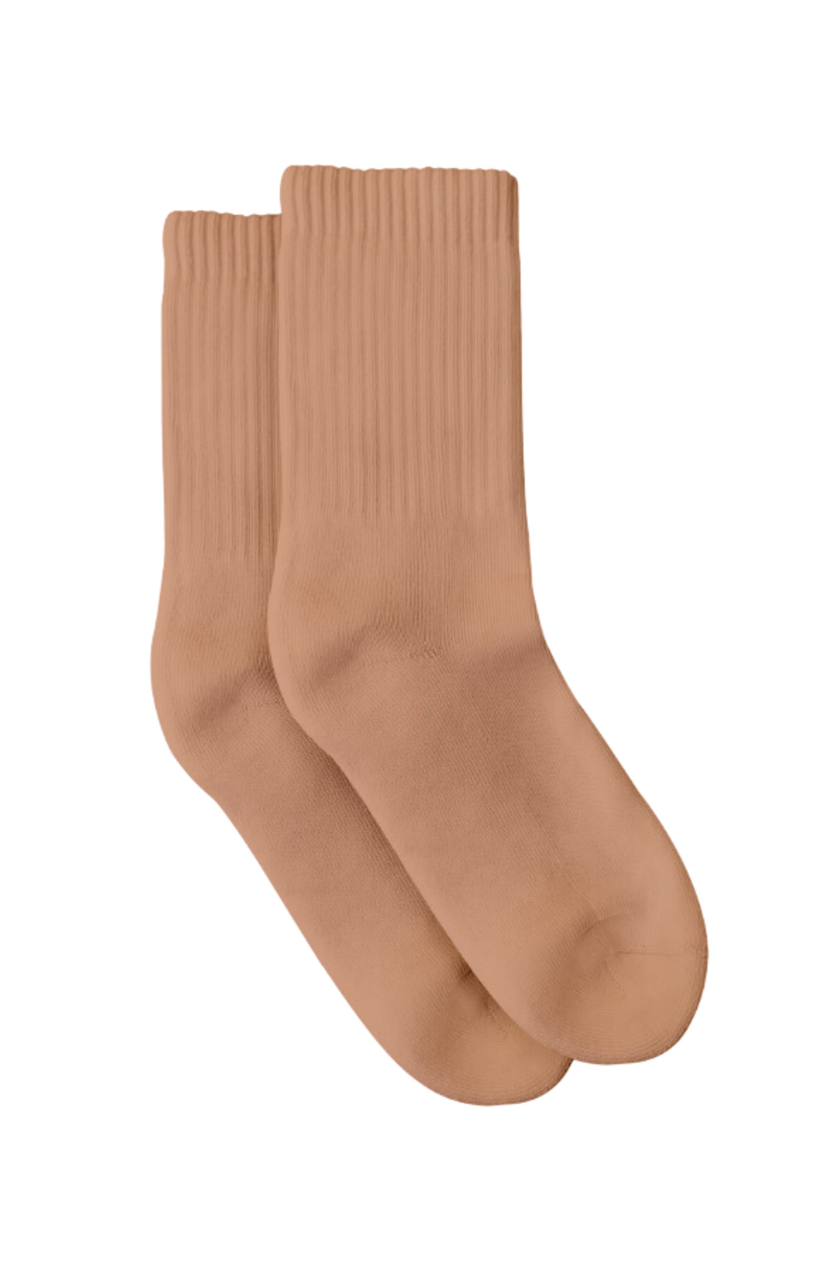 Luxe Organic Pima Cotton Socks, Medium Nude / Brown, hi-res image number 0
