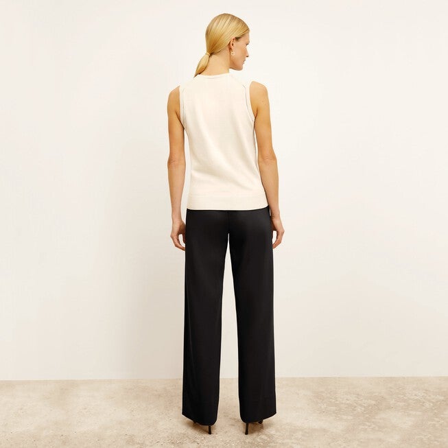 Jordan Trouser - Butter Ponte, Black / Black, alternate image number 3