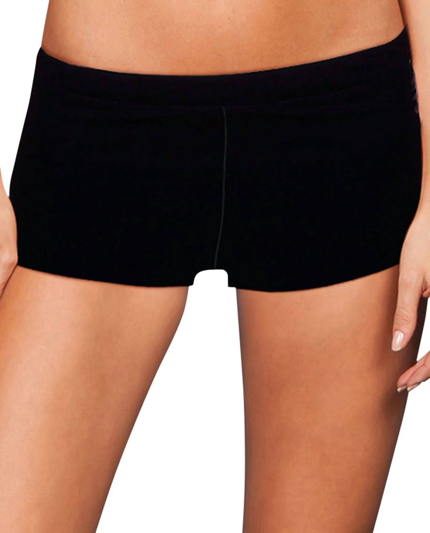 Women's Solid Active Short, Black / Black, hi-res image number 0
