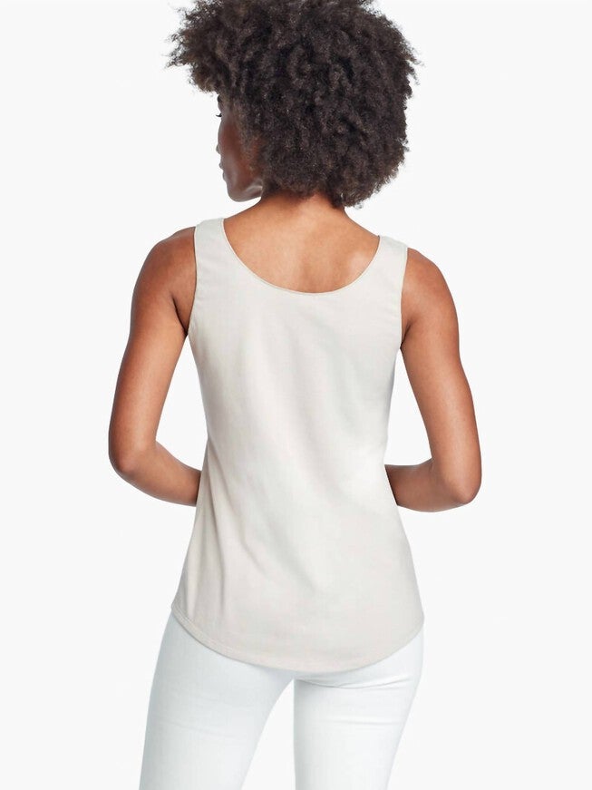 SHIRT TAIL PERFECT TAIL IN COBBLESTONE, Cobblestone / White, alternate image number null