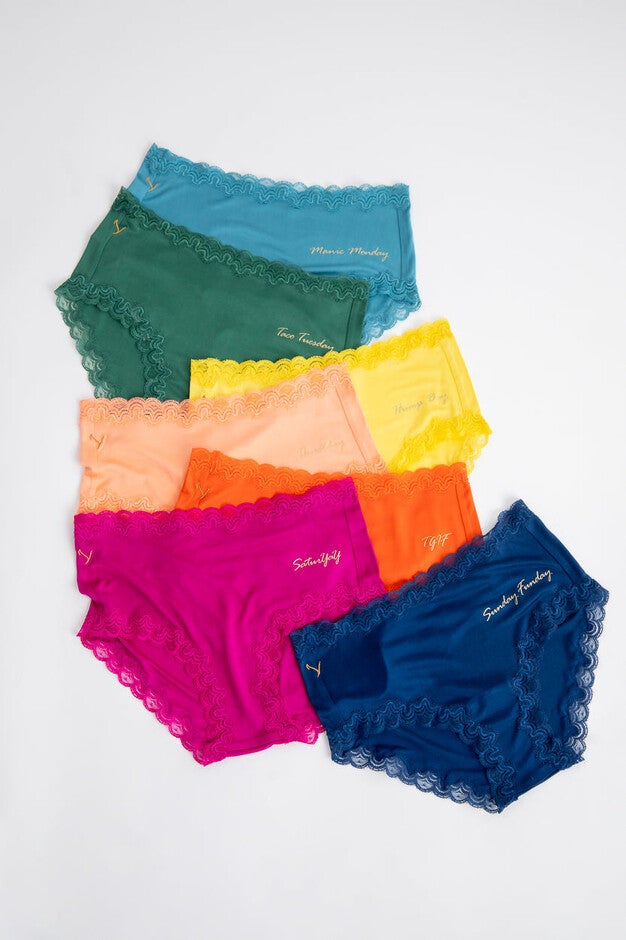 Days of the Week Bundle, Soft Silks Days of the Week Bundle / Teal, alternate image number 1