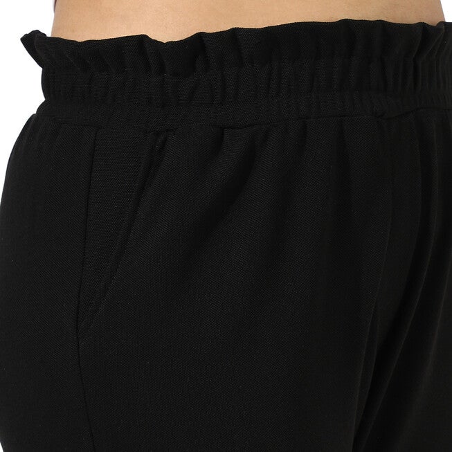 Black Solid Side Pocket Fitted Trouser, , alternate image number 9