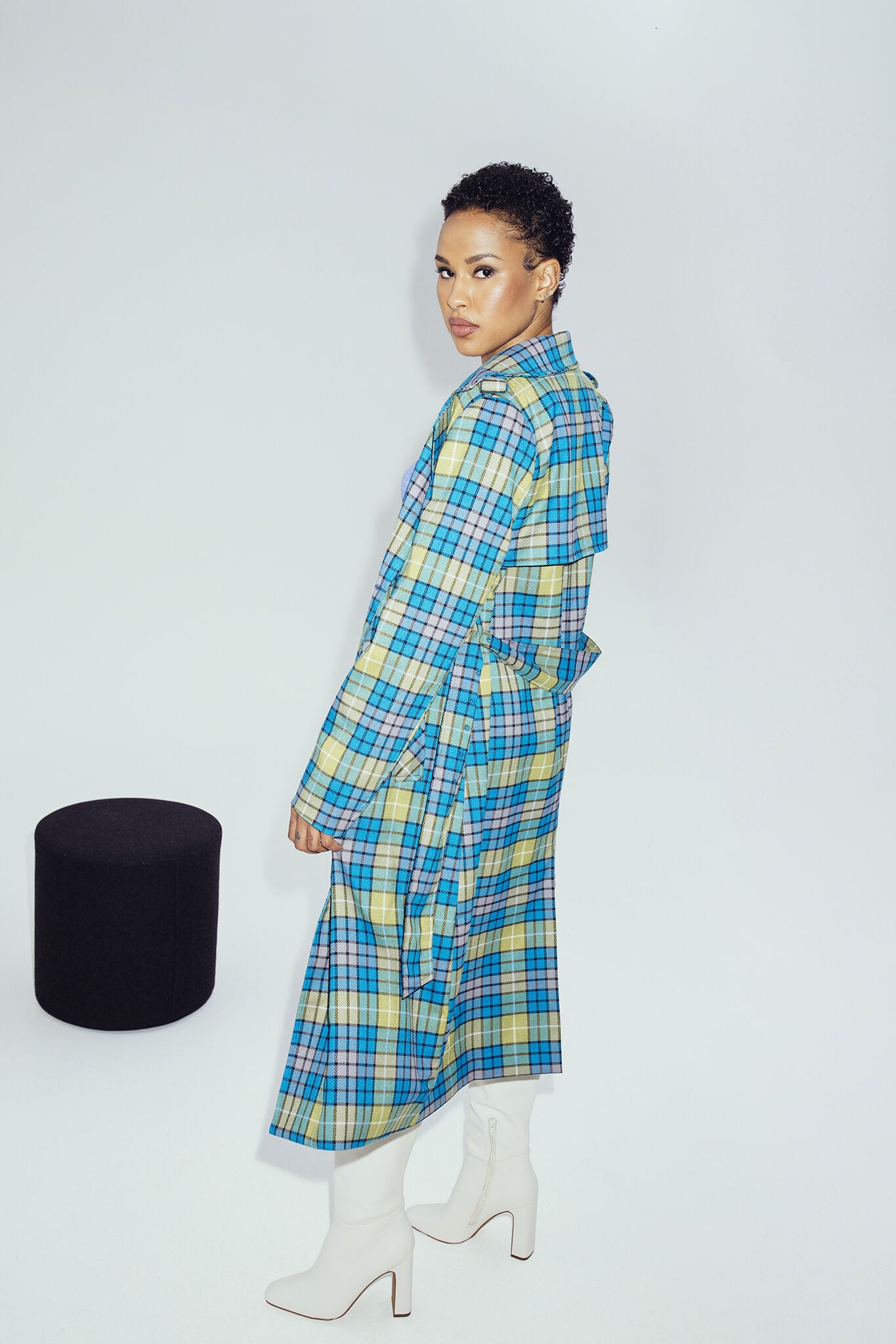 Eliza Trench, BLUE / Azure Blue, alternate image number 2