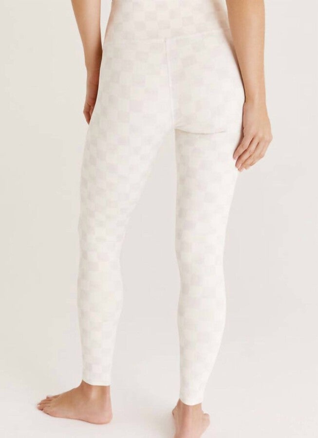Checkered Legging in Sandstone, , alternate image number null