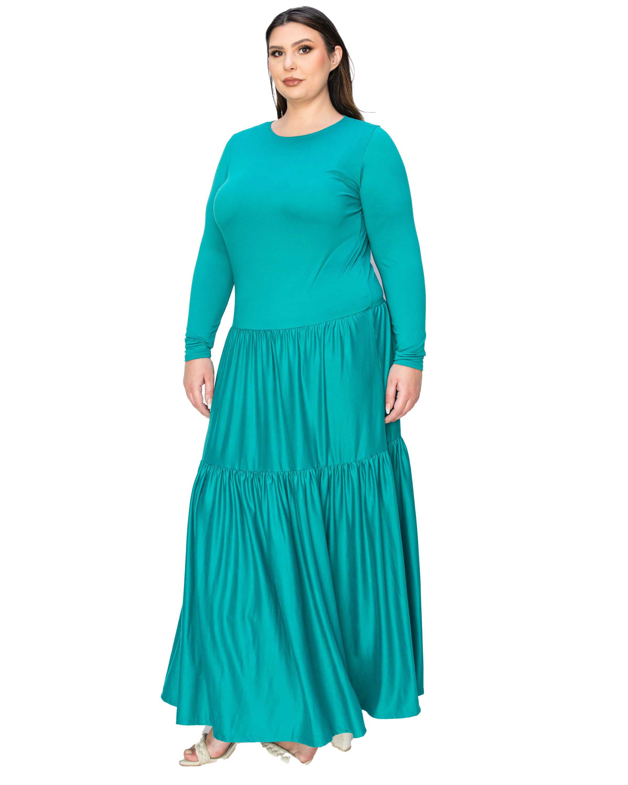Tiered Maxi Dress, , alternate image number 3