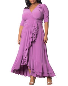 Veronica Ruffle Evening Gown