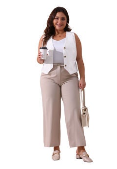 Linen Waistcoat Sleeveless Lined Vest Jacket