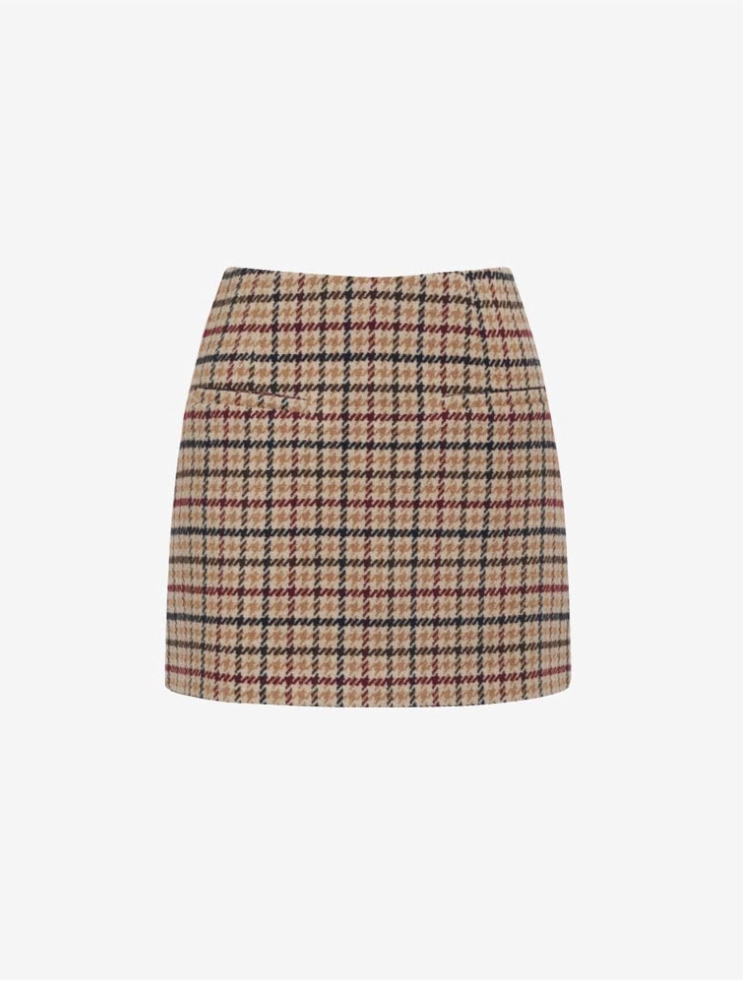 COCO MINI SKIRT IN NEWBURY PLAID TWEED, , alternate image number 5