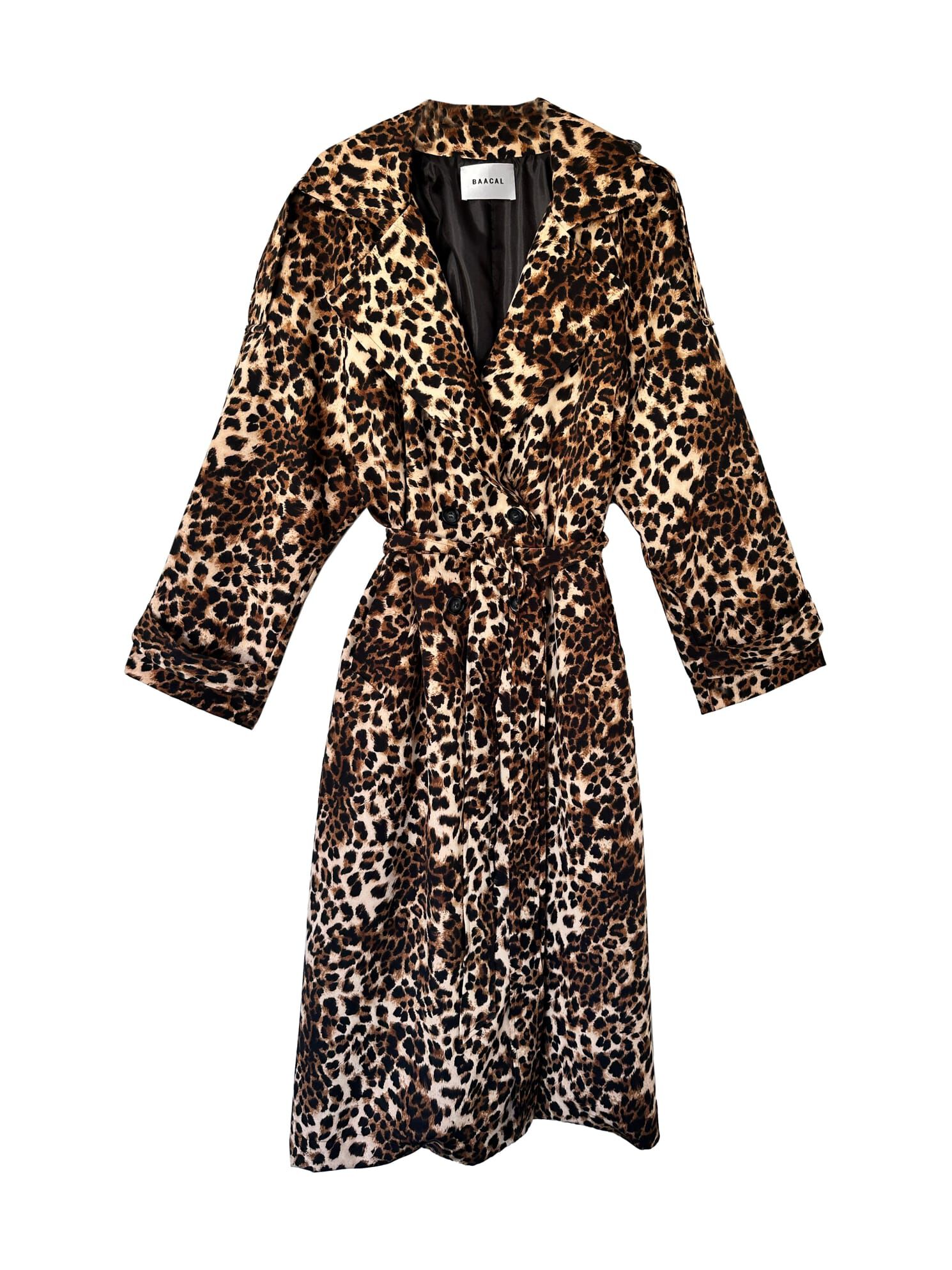 Aria Double Breasted Trench, Leopard / Brown, hi-res image number 0