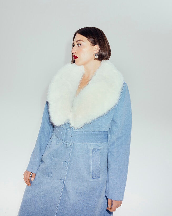 The Tamika Denim Trench Coat, , alternate image number 6
