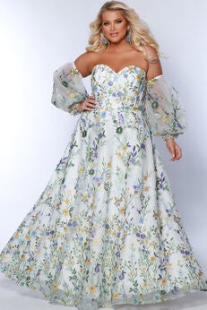 WATCH ME BLOOM FLORAL FORMAL DRESS