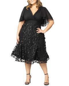 Pretty Petals Mesh Cocktail Dress