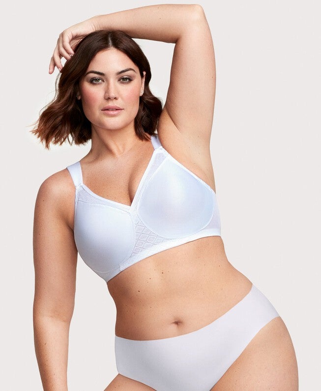 MagicLift Seamless Support T-Shirt Bra, White / White, alternate image number 3