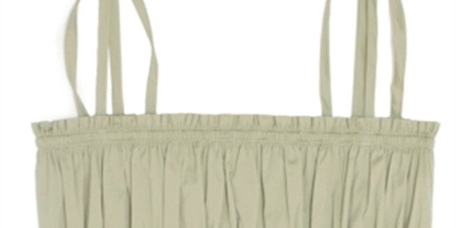 Danielle Bernstein Women's Plus Smocked Tank Top Green Size 1X, Green / Light Green, alternate image number 1
