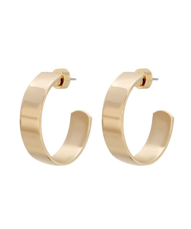 1 inches Skylar Hoops Gold, Gold / Gold, hi-res image number null