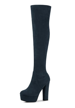 Platform Chunky Heel Over the Knee Thigh High Boots