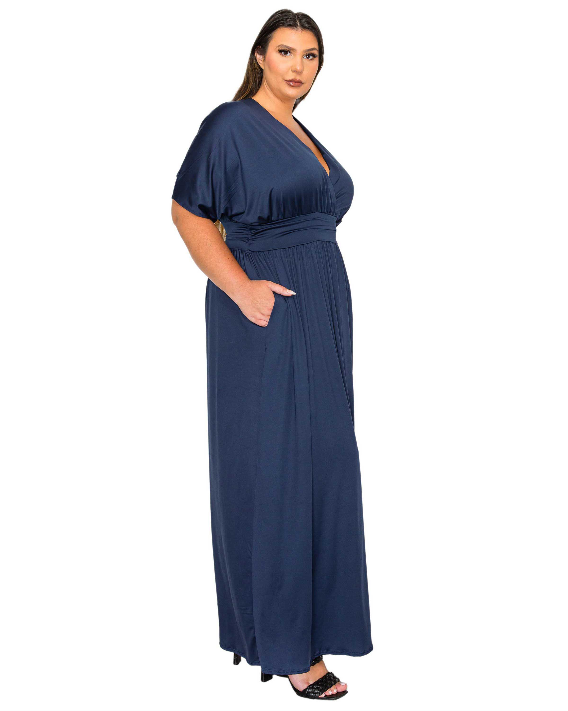 Raffi Pocket Empire Waist Maxi Dress, Navy / Navy, alternate image number 1