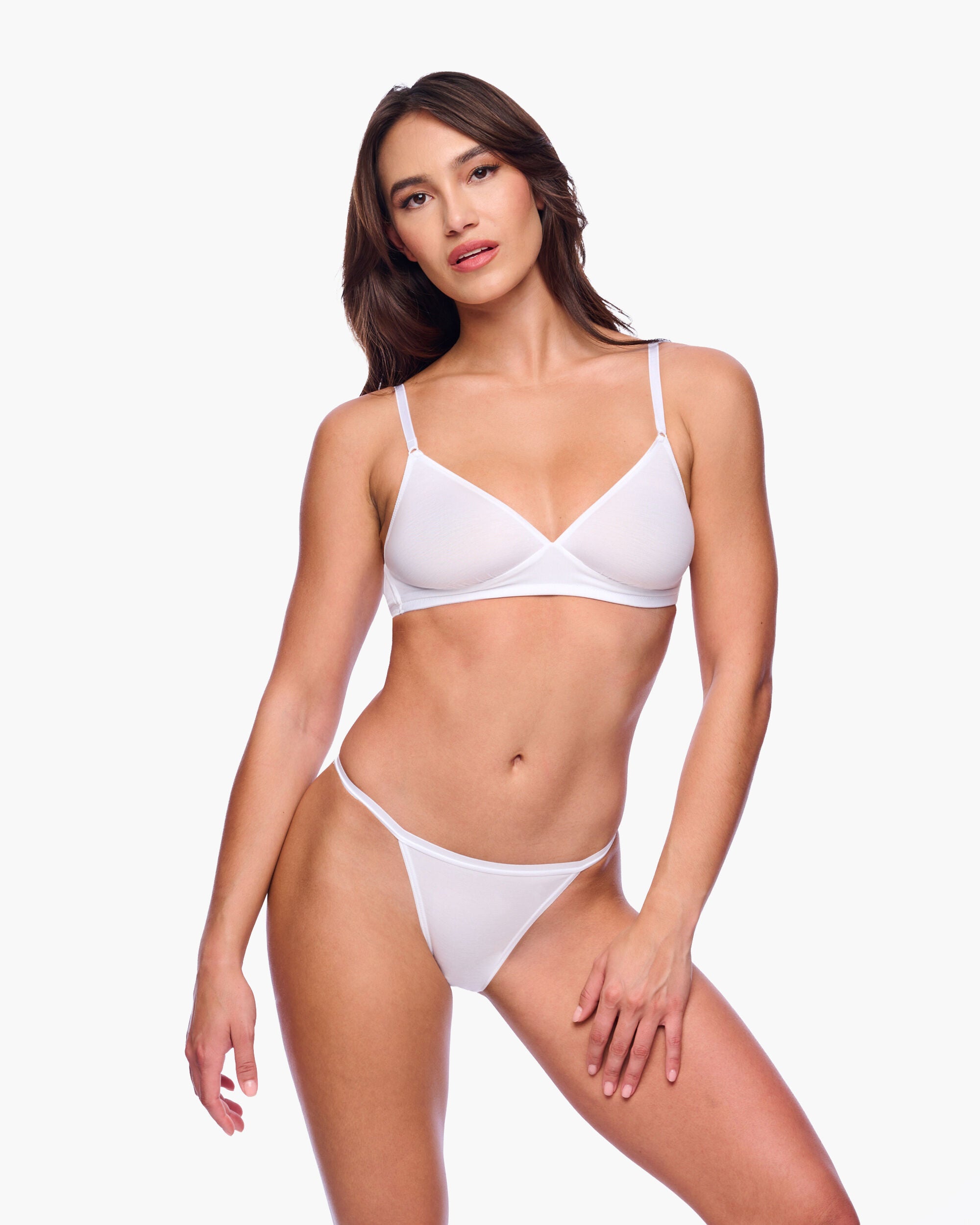 Talco Bralette, White / White, hi-res image number 0
