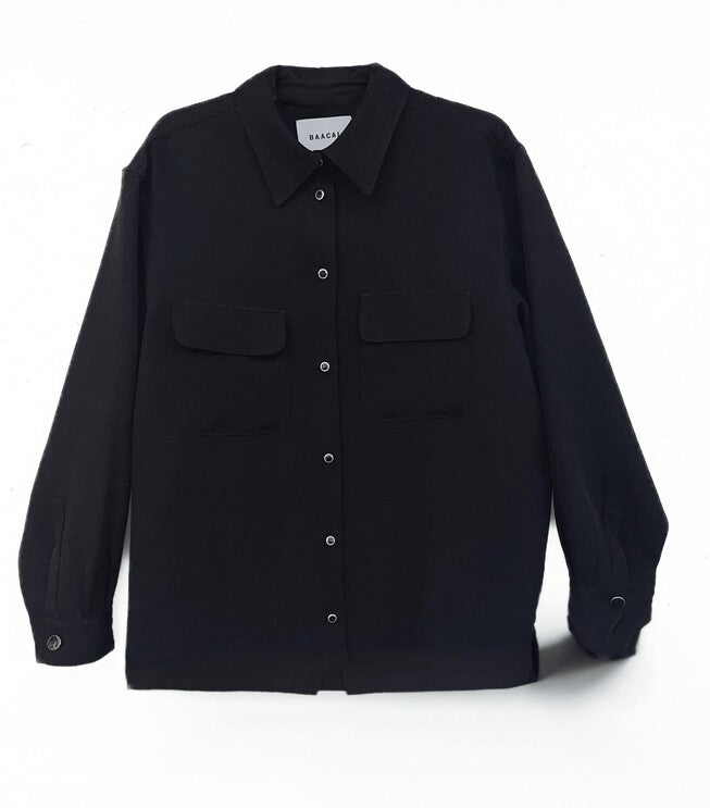 The Payton Two Pocket Shirt, Black / Black, alternate image number 1