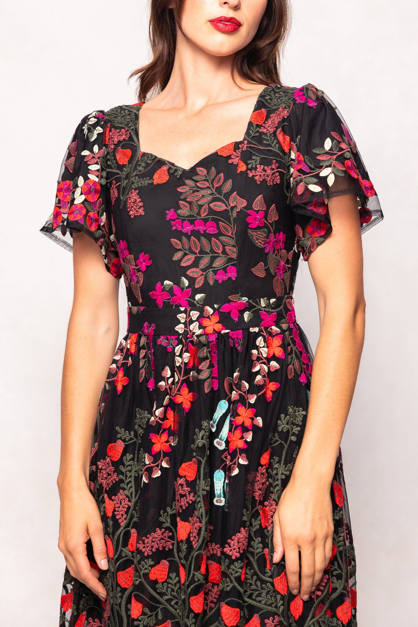 Flroa Dress, Moonlit Blossom / Black, alternate image number 5