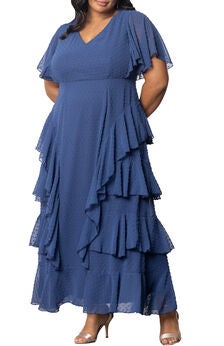 Tour de Flounce Evening Gown