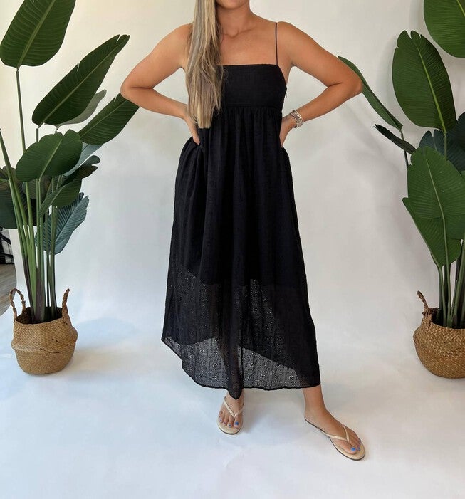LUCILLE DRESS IN BLACK, , alternate image number null