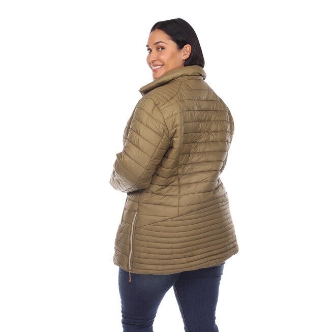 Puffer Coat, Army Olive / Olive Green, alternate image number null