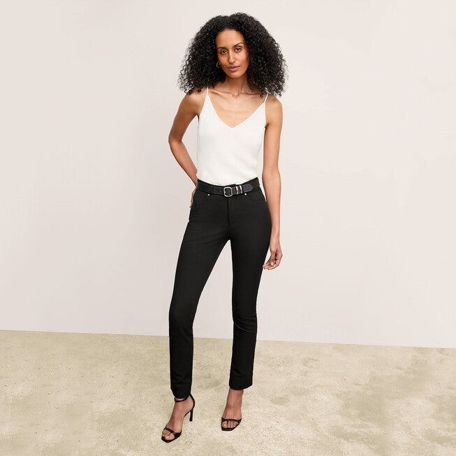 Lisey Cami - Washable Silk, Ivory / Ivory, alternate image number 3