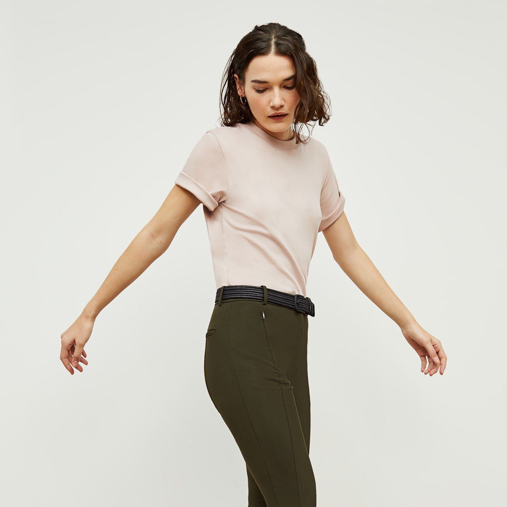 Curie Pant - PowerStretch, Dark Olive / Forest Green, alternate image number 3