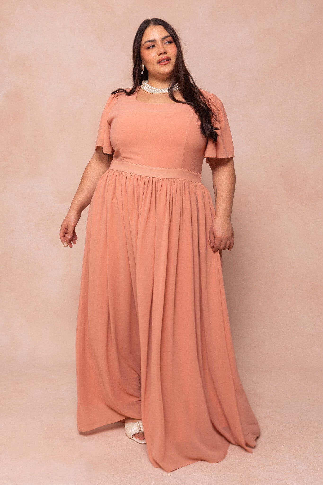 Abbie Dress, Apricot Crush / Peach, hi-res image number 0